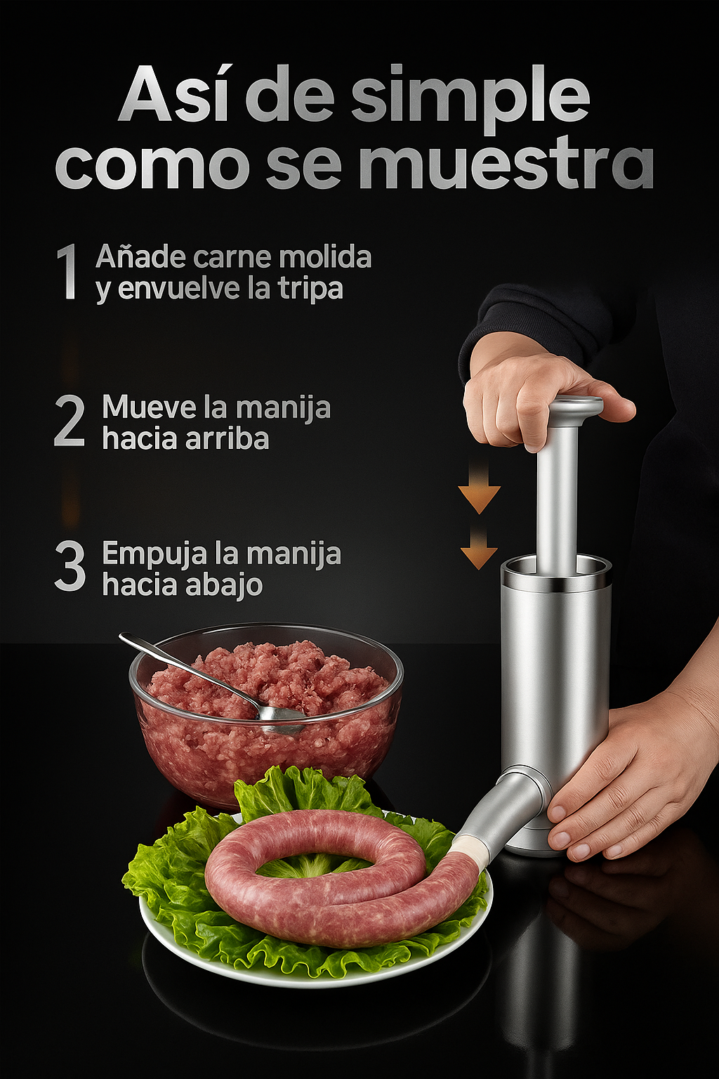 Maquina embutidora manual